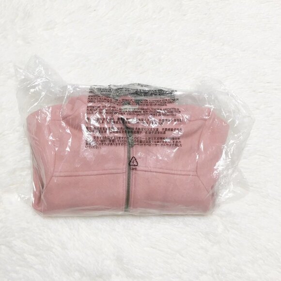 OLD NAVY Pink Winter Soft-Brushed Hooded Pea Coat Sherpa Fleece Lined Jacket 24M - Picture 8 of 8